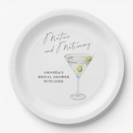 マルティニスアンドマトリモニーブライダルシャワー ペーパープレート