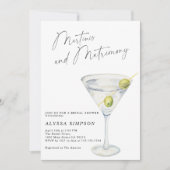 マルティニスアンドマトリモニーブライダルシャワー 招待状 (正面)