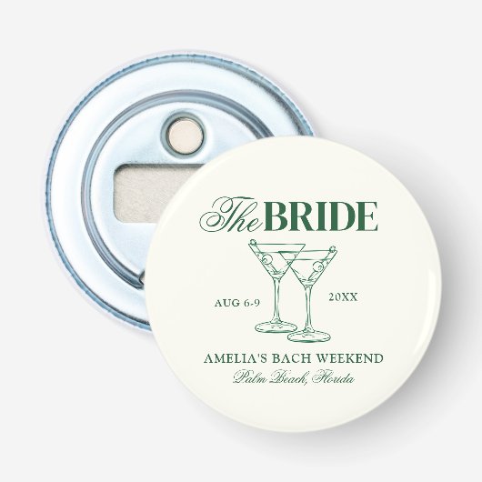 マルティニス&マトリモニーバチェロレッテブライド 栓抜き (正面)