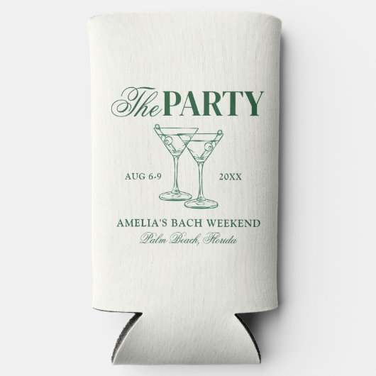 マルティニス&マトリモニーバチェロレッテ スリム缶クーラー (正面)