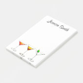 マルティニパーソナライズされたコスモマンハッタンカクテル ポストイット (アングル)