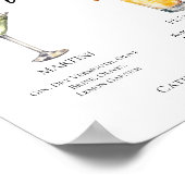 マルティニピニャコラダシグネチャーカクテルメニュー ポスター (角)