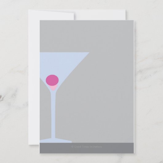 マルティニピンク花嫁を祝う……オーガス…… 招待状 (裏面)