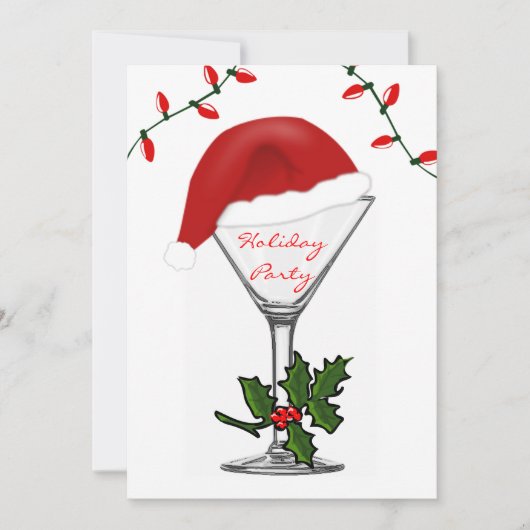 マルティニフェスティバルクモダンリスマスホリデーパーティー 招待状 (正面)