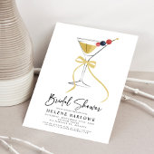 マルティニボウミニマリストカクテルブライダルシャワー 招待状
