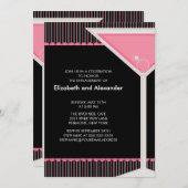 マルティニリングや輪カクテル婚約パーティ招待状 招待状 (正面/裏面)