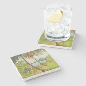 マルティニークの熱帯景観(シャルルラバル) ストーンコースター (横)