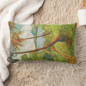 マルティニークの熱帯景観(シャルルラバル) ランバークッション (ブランケット)