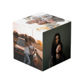 マルティニークカリブ海の花4枚の写真 フォトキューブ (裏面アングル)