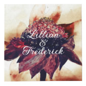 マルティニークカリブ海の花4枚の写真 フォトキューブ (正面)