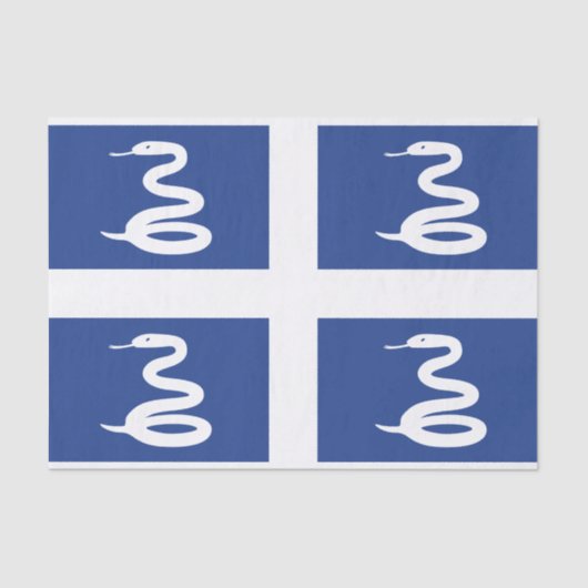 マルティニークティッシュペーパー国旗 薄葉紙 (正面)