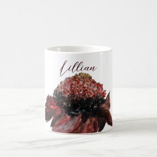 マルティニークフローラモノグラムの名 コーヒーマグカップ (中央)