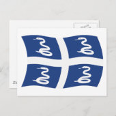 マルティニーク国旗 ポストカード (正面/裏面)