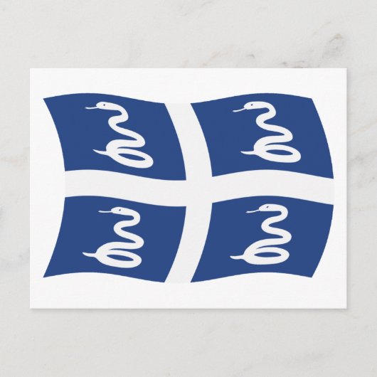 マルティニーク国旗 ポストカード (正面)