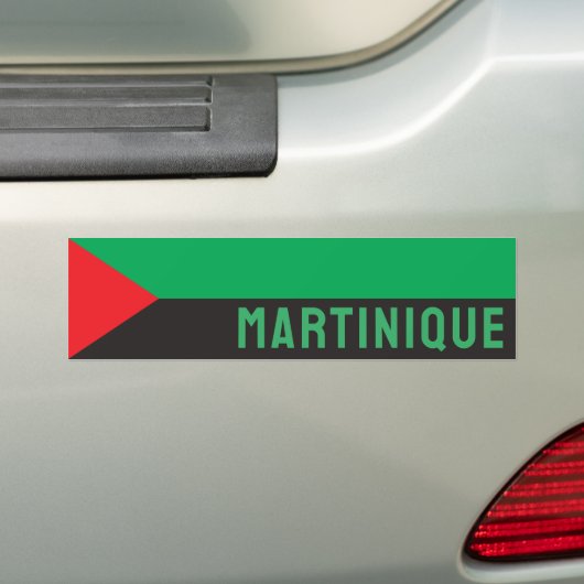 マルティニーク国旗(2023) バンパーステッカー (車上)