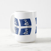 マルティニーク旗マグカップ コーヒーマグカップ (正面左)