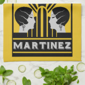 マルティネス・カクテルアールデコ キッチンタオル (折り畳み)