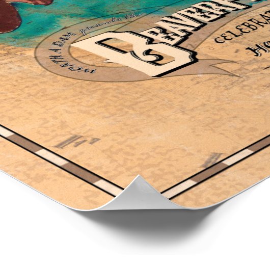 マルティネス・ビーバーフェスティバルザウエストウォーターのポスター ポスター (角)