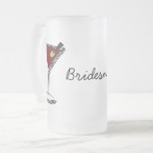 マルティファンキーニおもしろいブリーズメイドの好意 フロストグラスビールジョッキ (正面左)