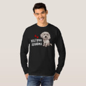 マルティプーおばあちゃんデザインパーフェクトマルチーズプードル Tシャツ (正面フル)