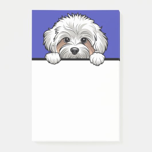 マルティポかわいい覗き犬の恋人のギフト文房具 ポストイット (正面)