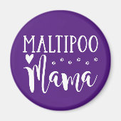 マルティポのお母さん – かわいい犬の恋人 マグネット (正面)