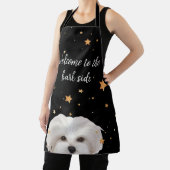 マルティポのエプロンへようこそバークサイドおもしろい犬 エプロン (インサイチュ)