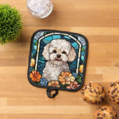 マルティポドッグポットホルダー 鍋敷き (トップダウン)