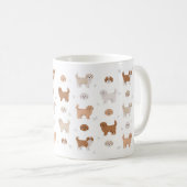 マルティポ犬のマグカップ、犬の恋人Cのための贈り物 コーヒーマグカップ (正面右)