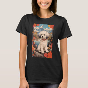 マルティポ犬日本の美浮世絵 Tシャツ