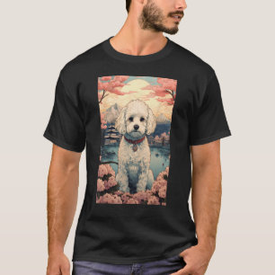 マルティポ犬日本の美的浮世絵4 Tシャツ
