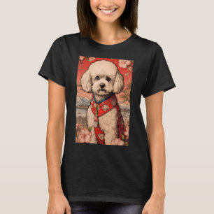 マルティポ犬日本の美的浮世絵5 Tシャツ