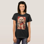 マルティポ犬日本の美的浮世絵5 Tシャツ (正面フル)