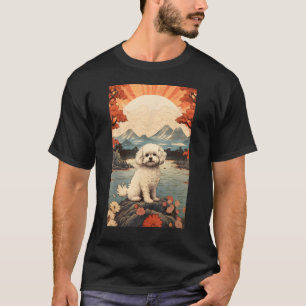 マルティポ犬日本の美的浮世絵6 Tシャツ