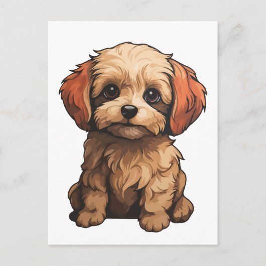 マルティポ犬 ポストカード (正面)