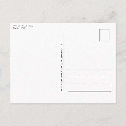 マルティンスカーシュ・オバーヴァーゼル ポストカード (裏面)