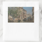 マルティンリコ・イ・オルテガ – ヴェネツィアの運河 長方形シール (バッグ)