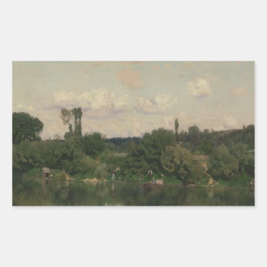 マルティンリコyオルテガ – オンザセーヌ 長方形シール (正面)