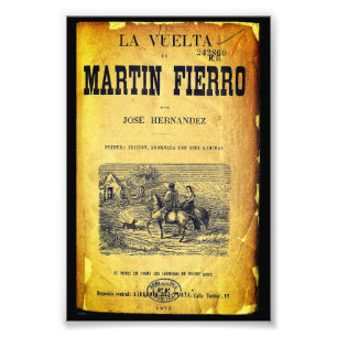 マルティン・フィエロ(表紙、1879年初編) フォトプリント