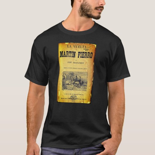 マルティン・フィエロ(表紙、1879年初編) Tシャツ (正面)