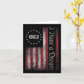 マルティン・ルター・キングJr.デイ私は夢のムルクの日を持っている カード (黄色い花)