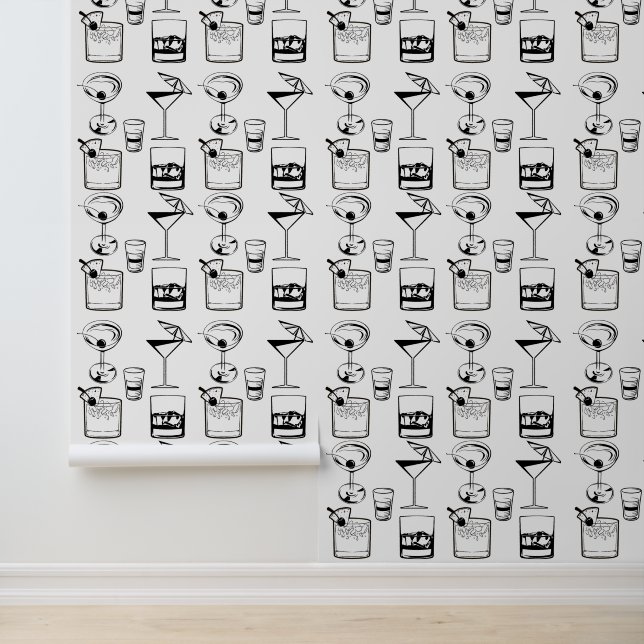 マルティーニとカクテルブラック&ホワイトモダンドリンク 壁紙 (アプリケーション)