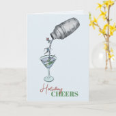 マルティーニとスキーの休日 カード (黄色い花)