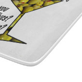 マルティーニのガラスまな板の、中型またはまれなオリーブ カッティングボード (角)