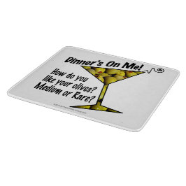 マルティーニのガラスまな板の、中型またはまれなオリーブ カッティングボード