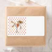 マルティーニのガラスラベルを着た少女 ラベル (インサイチュ)