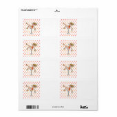 マルティーニのガラスラベルを着た少女 ラベル (フルシート)