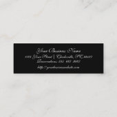 マルティーニのガラス金属楽しい時間の名刺 スキニー名刺 (裏面)