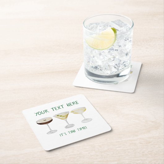 マルティーニのコースター スクエアペーパーコースター (インサイチュ)