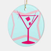 マルティーニのピンクのオーナメント セラミックオーナメント (左)